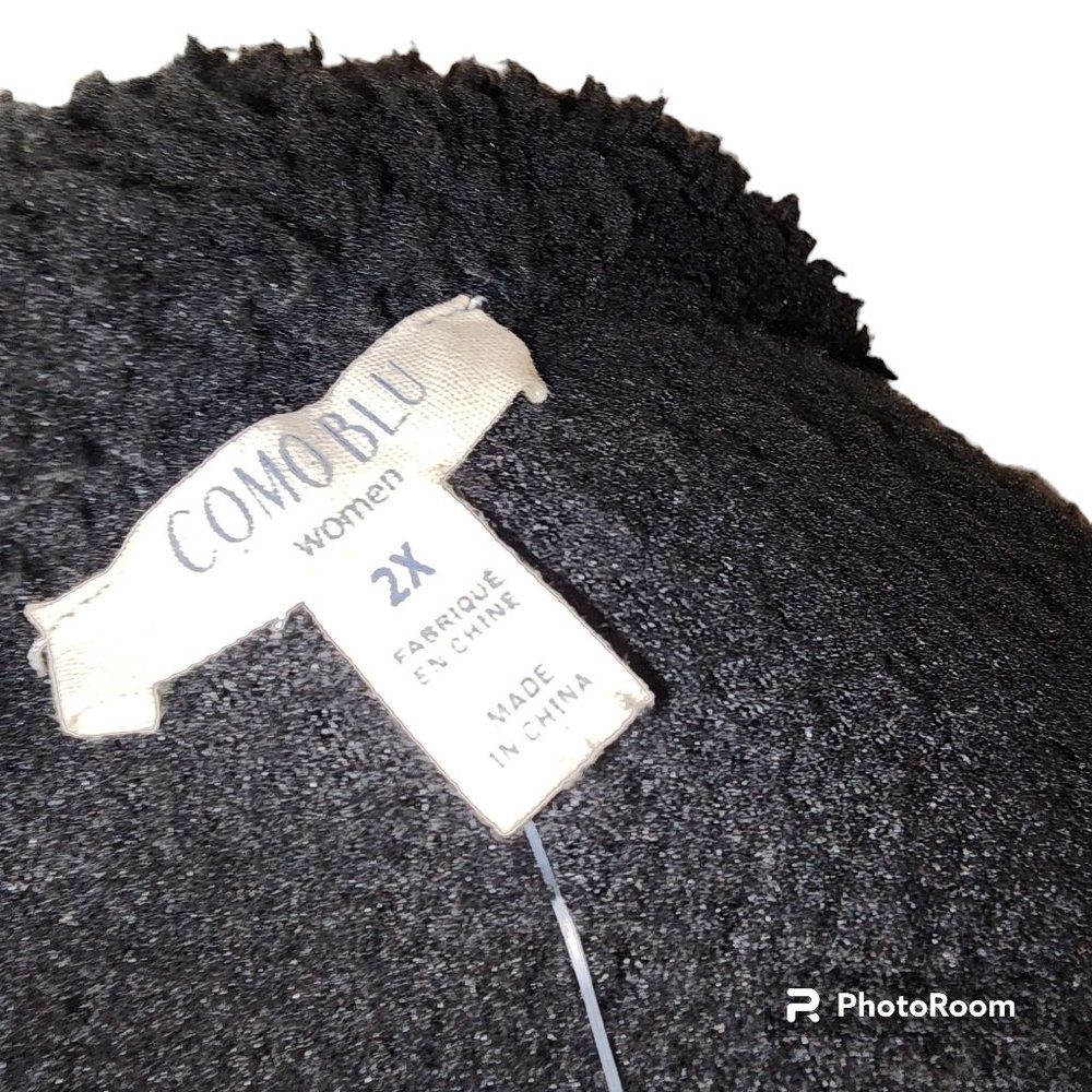 #059. NWT Black and White Check Pullover Sweater-Como Blu - Picture 5 of 5